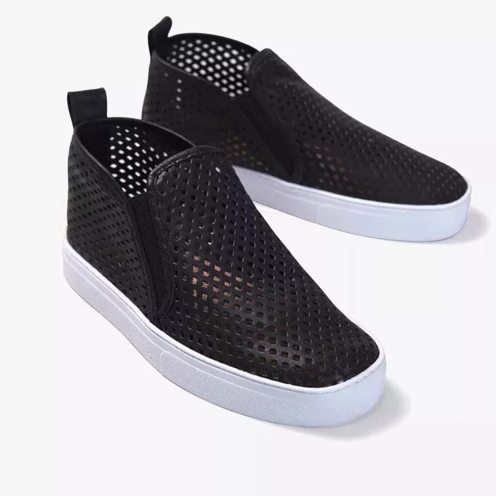 Jibs Mid-Rise Sneaker Bootie Jet Black Men's 8, Women's 10 Medium